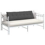 vidaXL Coussin de Dos Gris foncé 160 x 50 cm Tissu en velours côtelé