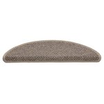 vidaXL Tapis d'escalier autocollants 30 Pièces 56x17x3 cm beige foncé