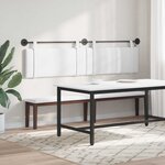 vidaXL Tête de lit suspendue Blanc Tissu
