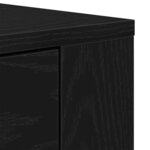 vidaXL Meuble de rangement avec tiroir Chêne noir 240 x 33 x 70 cm