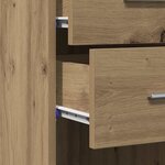 vidaXL Haut Armoire avec tiroir chêne artisanal 30 x 42.5 x 185 cm
