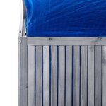 vidaXL Boîte de rangement avec treillis Gris 99x55x160cm Acacia solide