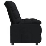 vidaXL Fauteuil inclinable Noir Tissu