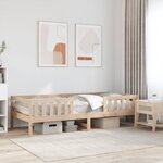 vidaXL Cadre de lit sans matelas 75x190 cm bois de pin massif