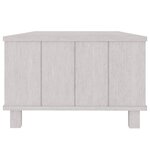 vidaXL Table basse HAMAR Blanc 100x55x35 cm Bois massif de pin