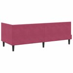 vidaXL Cadre de lit d'angle avec matelas 2 Pièces Vert Velours