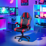Tectake Chaise gamer GOODMAN - noir/rouge