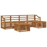 vidaXL Ensemble de canapés d'extérieur 6 pc Naturel