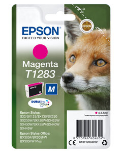 EPSON Singlepack Magenta T1283 DURABrite T1283 cartouche dencre magenta capacite standard 3.5ml 1-pack RF-AM blister