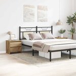 vidaXL Cabinet de chevet 2 Pièces chêne artisanal 45 x 34 x 44.5 cm