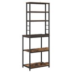 vidaXL Étagère de cuisine Chêne fumé 60 x 40 x 168 cm