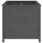 vidaXL Jardinière gris 82 5x82 5x78 cm bois massif de pin