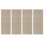 vidaXL Tapis rectangulaires Bambou naturel 4 Pièces 120x180 cm