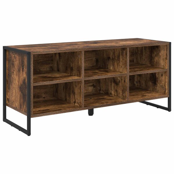 vidaXL Cabinet à chaussures avec stockage Chêne Fumé 60 x 35 x 44 cm