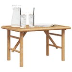 vidaXL Table basse Marron 70 x 40 x 36 cm Bambou