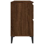 vidaXL Meuble d'évier chêne marron 80x33x60 cm bois d'ingénierie
