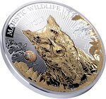 Pièce de monnaie en Argent 10 Dollars g 155.5 (5 oz) Millésime 2026 Majestic Wildlife WOLF