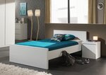 Vipack Table de chevet Lara Bois Blanc