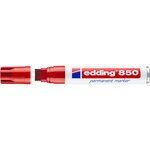 Marqueur Permanent 850 Rouge Corps Alu Pointe Large 5-15 mm EDDING