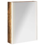 vidaXL Armoire Miroir de Salle de Bain Chêne fumé 53 5 x 15 5 x 70 cm