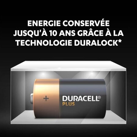 Duracell Plus Power Piles Alcalines de type C, Lot de 4