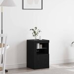 vidaXL Meuble d'appoint Chêne noir 41 x 37 x 67 cm Bois d'ingénierie