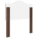 vidaXL Tête de lit avec tête de lit Chêne brun 80 cm Bois d'ingénierie