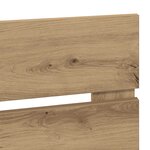vidaXL Tête de lit Chêne artisanal 100 cm Bois d'ingénierie