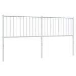 vidaXL Tête de lit de remplacement métal blanc 180 cm
