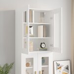 vidaXL Armoire murale suspendue Blanc 69 5x34x90 cm
