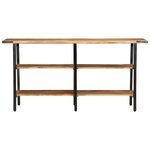 vidaXL Table console 140x35x70 cm bois de manguier massif