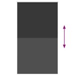 vidaXL Store enrouleur occultant largeur du tissu 121 6 cm polyester