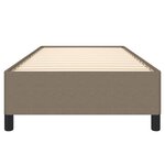 vidaXL Cadre de lit sans matelas taupe 90x190 cm tissu