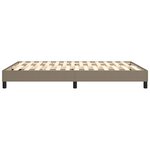 vidaXL Cadre de lit sans matelas taupe 140x200 cm tissu