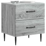 vidaXL Cabinet de chevet avec tiroir Sonoma gris 43 x 34 5 x 47 5 cm