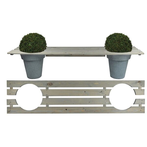 Esschert Design Banc avec espace pour jardinières 180 cm NG71