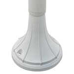 Vidaxl lampadaire de jardin e27 120 cm aluminium blanc