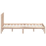 vidaXL Cadre de lit 120x190 cm Petit double Bois massif