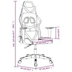 vidaXL Chaise de jeu Noir et camouflage Similicuir