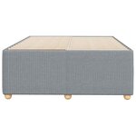 vidaXL Cadre de lit sans matelas gris clair 120x190 cm tissu