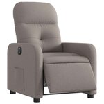 vidaXL Fauteuil inclinable électrique Taupe Tissu
