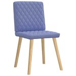 vidaXL Chaises à manger lot de 6 bleu jean tissu
