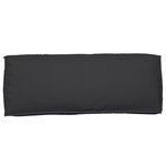 vidaXL Coussin de palette pour dossier noir 120x40x12 cm en tissu Oxford