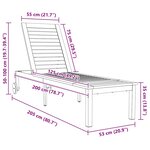 vidaXL Transats 2 Pièces avec Table 3 Pièces Marron Bois d'acacia massif