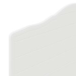 vidaXL Tête de lit avec tête de lit Blanc 90 cm Bois d'ingénierie