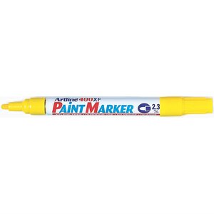 Marqueur 'Paint 400 XF' permanent indélébile pointe conique 2,3 mm jaune ARTLINE