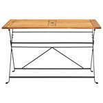 vidaXL Ensemble à manger d'extérieur pliable 5Pièces Bois d'acacia solide