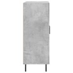 vidaXL Buffet gris béton 69 5x34x90 cm bois d'ingénierie