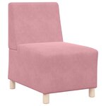 vidaXL Chaises Sofa 3 Pièces Rose 55 x 74 x 82 cm Velours