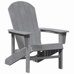 vidaXL Chaise Adirondack Grise claire 74x82x91 cm en HDPE